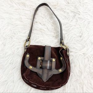 NWT MICHAEL KORS Vintage Boho Suede Mini Purse